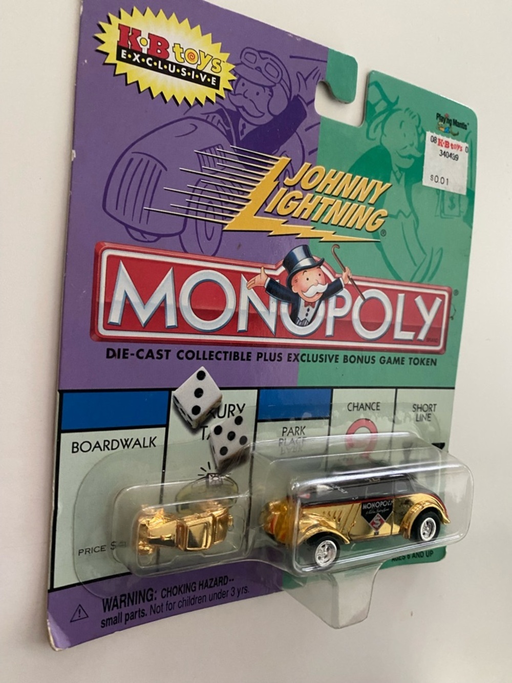 Johnny Lightning Monopoly Die-Cast Collectible Car - Gold - Picture 3 of 3